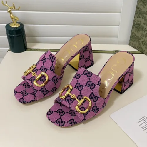 Gucci Womens Shoes Sandals Casual Design Luxury Brand Classic Leather Women's slide sandal with Horsebit with Original Box