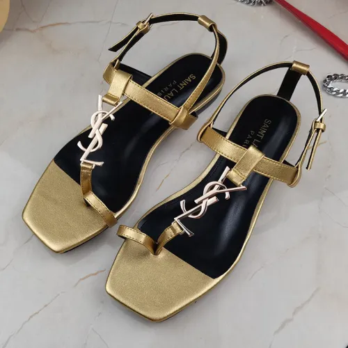 Yves Saint Laurent YSL Women Shoes Sandals Slippers Luxury Brand Genuine Leather Sole Womens Slippers with Original Box