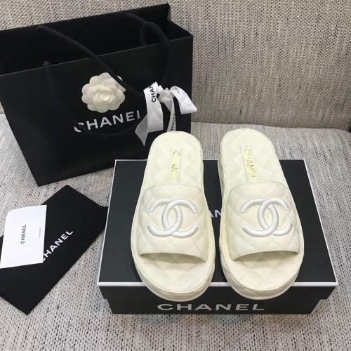 Chanel Womens Shoes Mules Lambskin Ecru G36901 X01000 10800