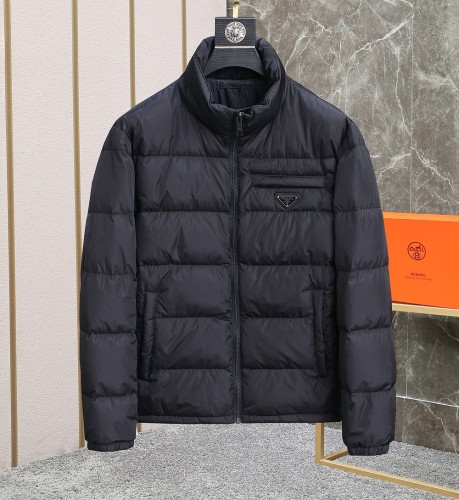 Prada Mens Womens Winter Windprood Down Jackets Keep Warm 80% White Duck Down