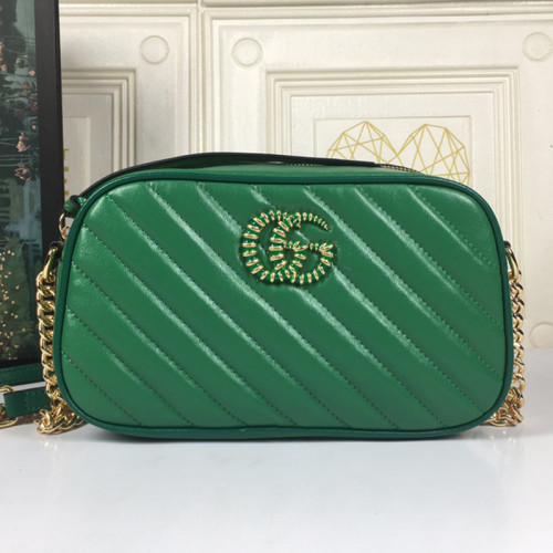 Gucci Womens Bags GG Marmont small matelassé shoulder bag Luxury Brand with Original Box 447632 DTD1T 1000