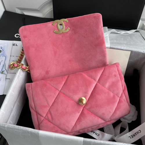 Chanel Womens Bags Luxury Brand Chanel 19 Large Flap Bag Shoulder Bags AS1160 B03455 N7463
