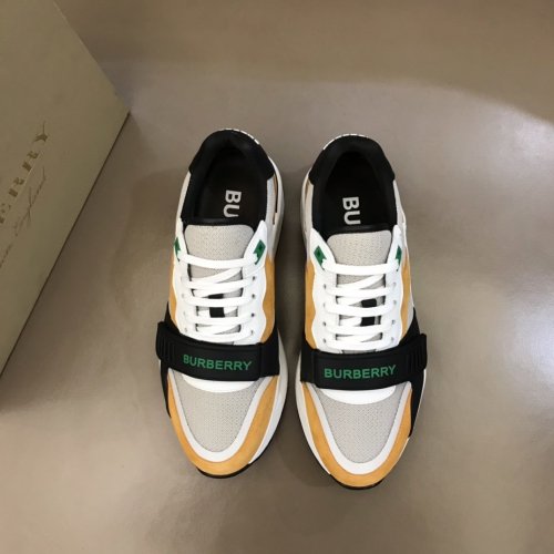 Burberry Mens Shoes Sneakers Fashion Type Luxury Brand Vintage Check Cotton Sneaker with Original Box