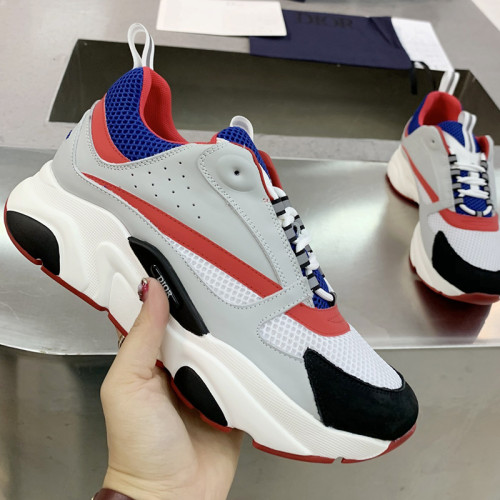 Dior Mens Shoes Sneakers Luxury Brand Breathable Design B22 SNEAKER with Original Box