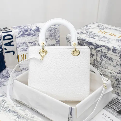 Dior Womens Bags Handbags Luxury Fashion MEDIUM LADY D-LITE BAG with Original Box