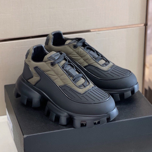 Prada Men Shoes Sneakers Luxury Brand Cloudbust Thunder Technical Fabric Sneakers with Original Box