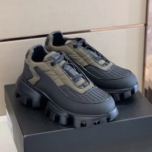 Prada Men Shoes Sneakers Luxury Brand Cloudbust Thunder Technical Fabric Sneakers with Original Box
