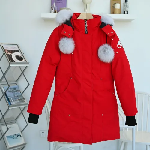 Moose Knuckles Design Womens Winter Windprood Down Jackets Keep Warm 90% White Duck Down