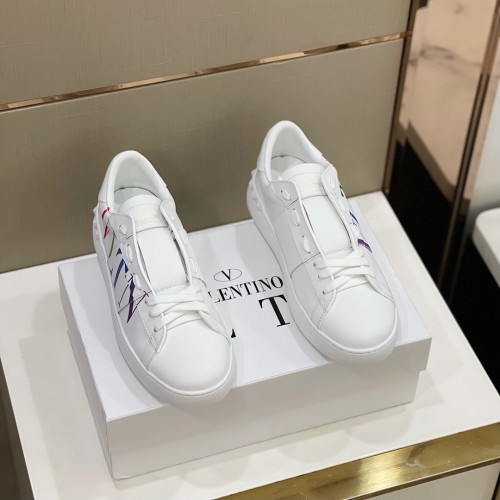 Valentino Womens Shoes Sneakers Leather Luxury Brand Women Casual Shoes with Original Box