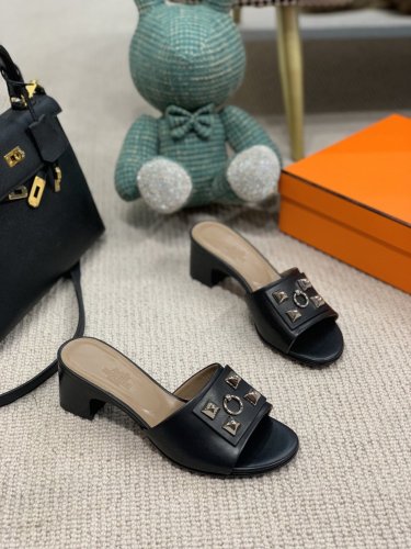 Hermes Womens Shoes Dreamy Slippers Sandals Casual Fashion Sandals Luxury Brand with Original Box
