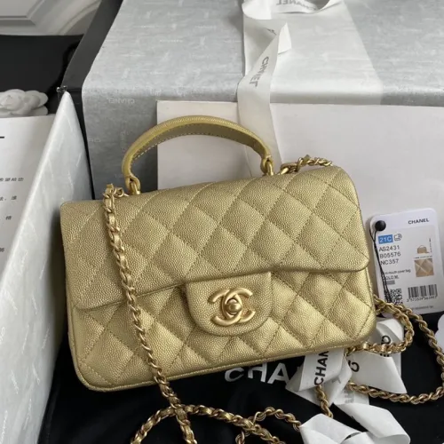 Chanel Womens Bags Crossbody Bag Classic Handbag CF Mini Luxury Brand with Original Box