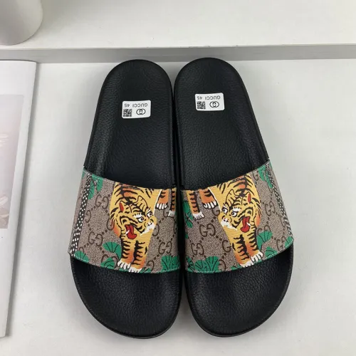 Gucci Mens Shoes Sandals Slides Slippers Luxury Brand Thick Sole Design with Original Box