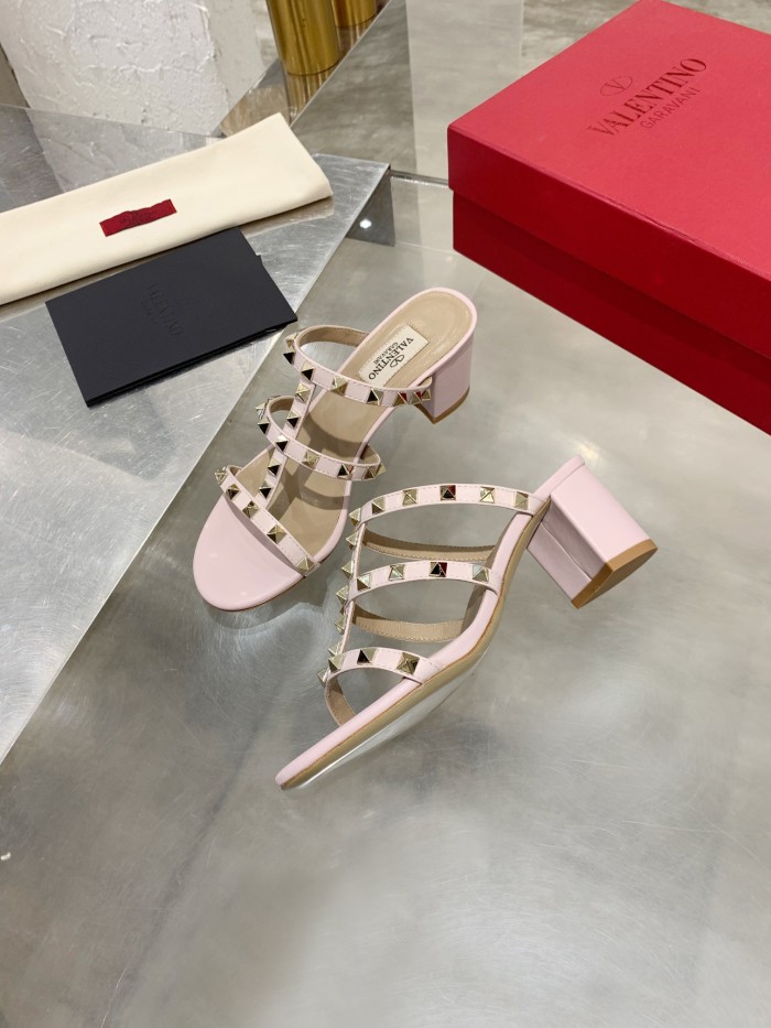 Valentino Women Shoes Mule Flip Flop Sandals ROMAN STUD SLIDE SANDAL IN QUILTED NAPPA with Original Box Luxury Brand