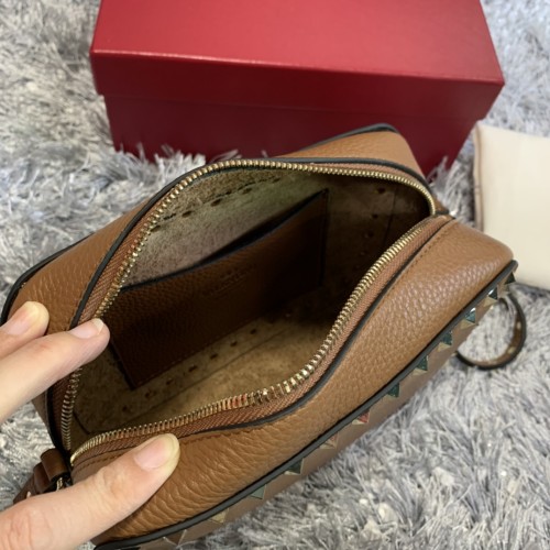 Valentino Womens Bags Camera Bag Luxury Fashion SMALL ROCKSTUD CALFSKIN CROSSBODY BAG with Original Box