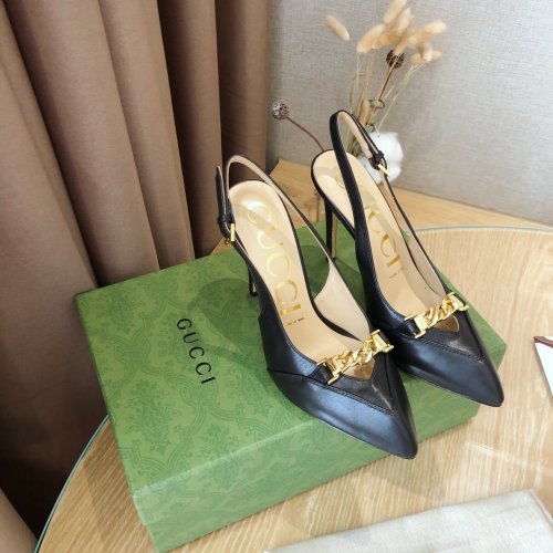 Gucci Womens Shoes Slingback Pumps 10.5cm