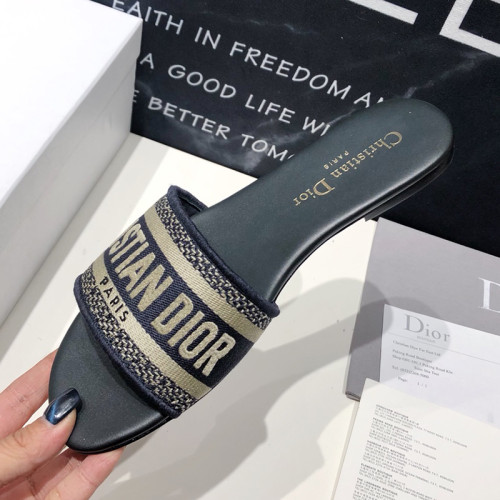 Dior Women Shoes Mule DWAY SLIDE Luxury Brand with Original Box