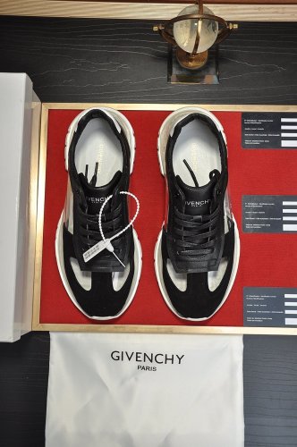 Givenchy Men Shoes Fashion Type Luxury Brand GIVENCHY SNEAKERS IN LEATHER WITH LATEX BAND with Original Box