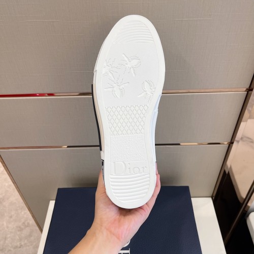 Dior Mens Shoes Sneakers Casual Luxury Brand B23 HIGH-TOP SNEAKER Dior Oblique Canvas with Original Box 3SH118ZMK_H761