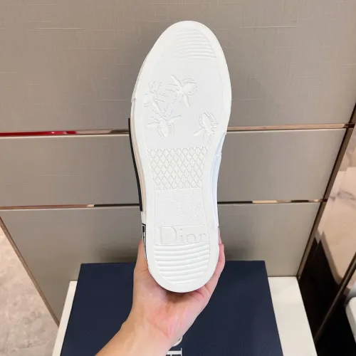 Dior Mens Shoes Sneakers Casual Luxury Brand B23 HIGH-TOP SNEAKER Dior Oblique Canvas with Original Box 3SH118ZMK_H761