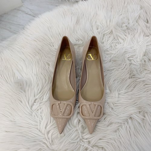 Valentino Women Shoes Mule Flip Flop Sandals VLOGO SIGNATURE CALFSKIN PUMP 45MM / 1.8 IN. Luxury Brand with Original Box
