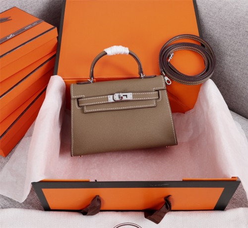 Hermes Womens Bags Handbags Luxury Brand Fashion Hermès Kelly Mini Kelly Second Generation Totes