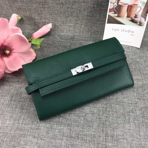 Hermes Womens Mens Wallets Purse Kelly Bag Clutch Leather Design Coin Bag with Original Box