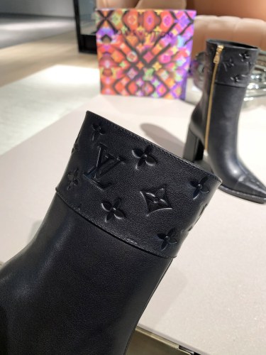 Louis Vuitton Women Shoes Boots Luxury Brand ANKLE BOOT 9cm Heel with Original Box