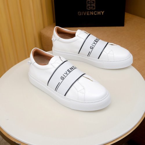Givenchy Men Shoes Fashion Type Luxury Brand GIVENCHY SNEAKERS IN LEATHER WITH LATEX BAND with Original Box