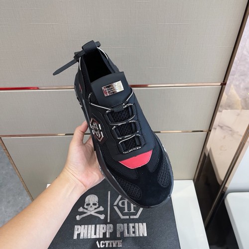 Philipp Plein Men Shoes Sneakers Low Top Sneaker Fashion Design Luxury Brand Trainer Predator TM with Original Box