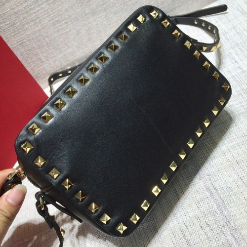 Valentino Womens Bags Camera Bag Luxury Fashion SMALL ROCKSTUD CALFSKIN CROSSBODY BAG ZW2B0809BOL0NO with Original Box