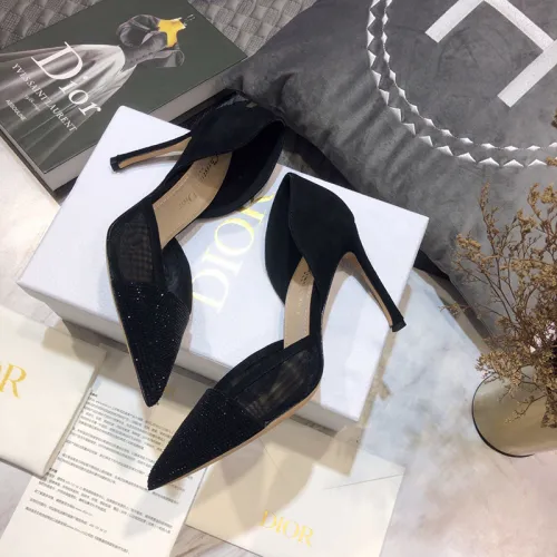 Dior Womens Shoes Breathable Fashion Pump High Heels 9.5CM