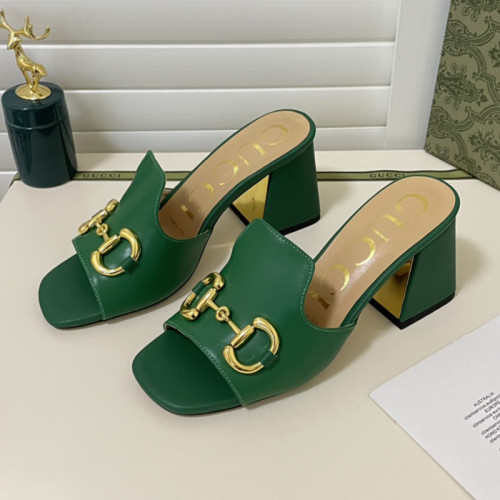 Gucci Womens Shoes Sandals Casual Design Luxury Brand Classic Leather Women's slide sandal with Horsebit with Original Box