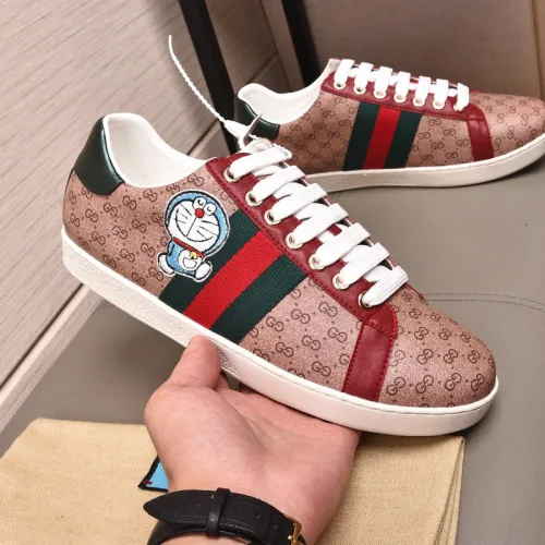 Gucci Womens Shoes Fashion Sneakers Lace-Up Luxury Brand Women's Ace Embroidered Sneaker with Original Box