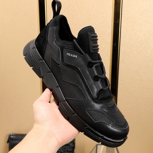 Prada Men Shoes Luxury Brand Sneakers Twist Technical Fabric Sneakers