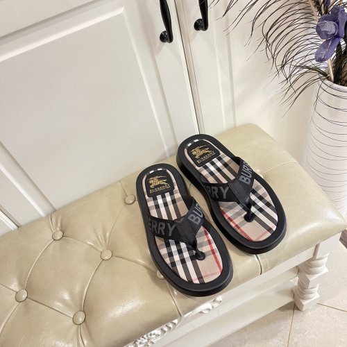 Burberry Mens Shoes Leather Flip-Flops
