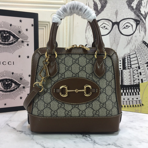 Gucci Womens Bags Shoulder Messenger Bag Luxury Brand Gucci Horsebit 1955 mini top handle bag 640716 92TCG 8563 with Original Box