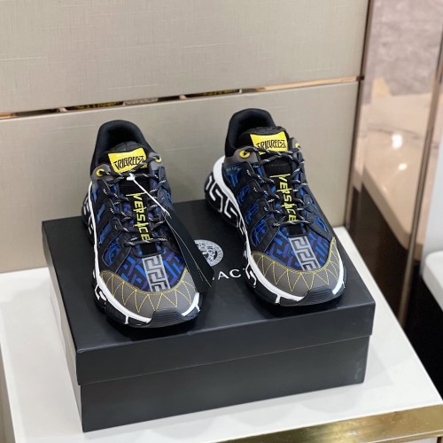 Versace Mens Shoes Sneakers Fashion Design Luxury Brand TRIGRECA SNEAKERS with Original Box