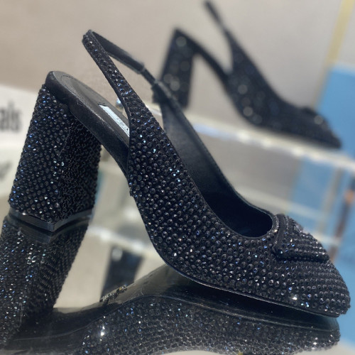 Prada Womens Shoes Slingback Pumps Luxury Brand Casual Shoes for Women with Original Box