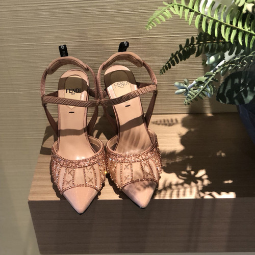 Fendi Womens Shoes COLIBRI LITE SLINGBACKS 9.5cm