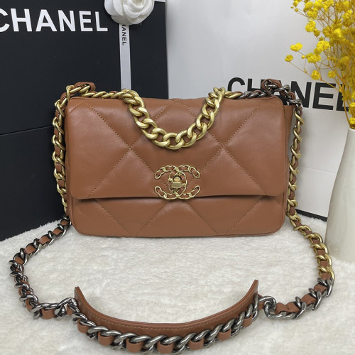 Chanel Womens Bags Shoulder Messenger Bags Chanel 19 Flap Bag Luxury Brand with Original Box