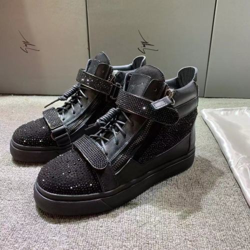 Giuseppe Zanotti Mens Shoes Luxury Brand High Top Sneakers Coby