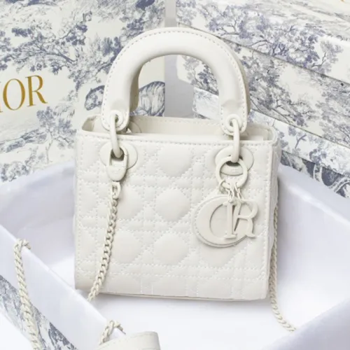 Dior Womens Bags Handbags Luxury Fashion MINI LADY DIOR BAG M0505OWCB_M323 with Original Box