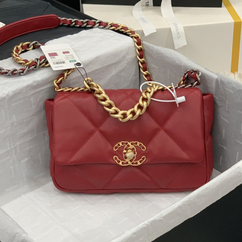 Chanel Womens Bags Shoulder Messenger Bags Chanel 19 Flap Bag Luxury Brand with Original Box