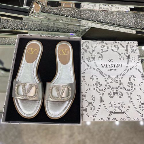 Valentino Womens Shoes Flat Mule Sandals