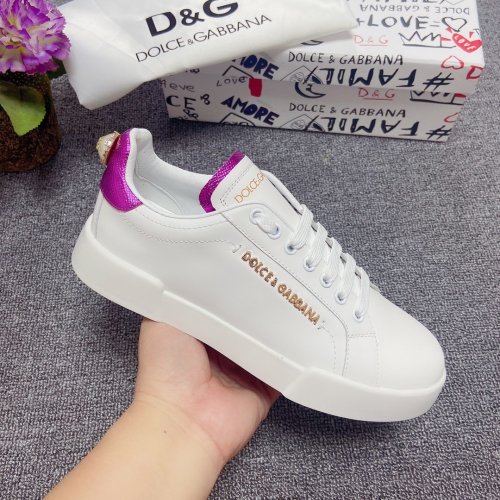 Dolce&Gabbana Womens Mens Shoes Fashion Sneakers Luxury Brand Calfskin Nappa Portofino Sneakers With Lettering