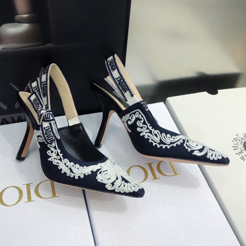 Dior Womens Shoes Sandals Fashion Pumps Luxury Brand D-Doll Quake Oblique PUMP with Original Box