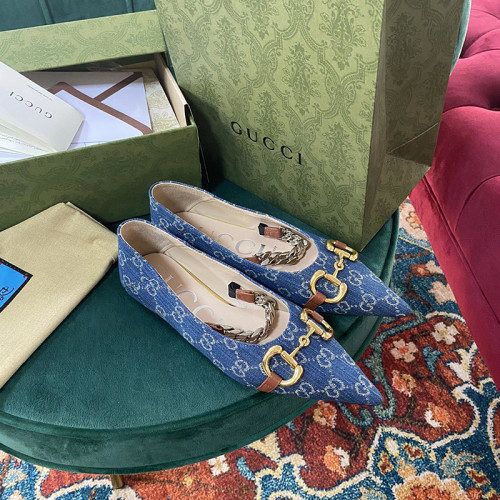 Gucci Womens Shoes Ballet Flat with Horsebit 635101 2KQ80 4462