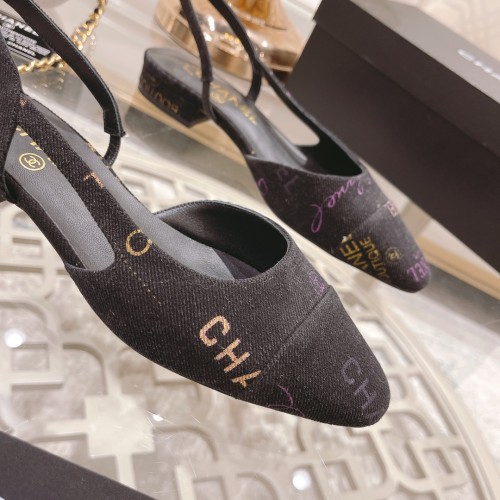 Chanel Womens Shoes Sandals Slingbacks Luxury Brand Design with Original Box Women Slippers Slingback 2cm Heel