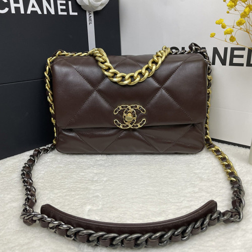 Chanel Womens Bags Shoulder Messenger Bags Chanel 19 Flap Bag Luxury Brand with Original Box