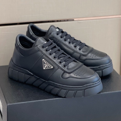 Prada Mens Shoes Casual Luxury Brand Breathable Sneakers with Original Box